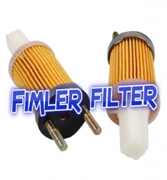 Yanmar Filter 114239-55120, 118400-12520, 119000-55600, 119005-12510, 119005-12511, 119005-12571, 119005-35100