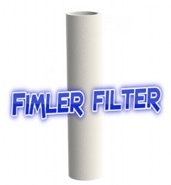 Sintered PTFE Filter Elements PT-12-32-03, PT-12-32-25, PT-12-57-03, PT-12-57-25, PT-25-64-03, PT-25-64-25, PT-25-178-03, PT-25-178-25
