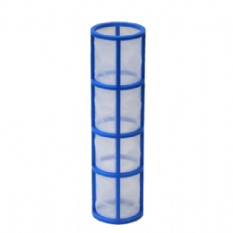 Replacement Hardi insert 6155765/636105/164161 for suction filters, mesh size 50, blue. Diameter 50 mm, length about 150 mm, material plastic
